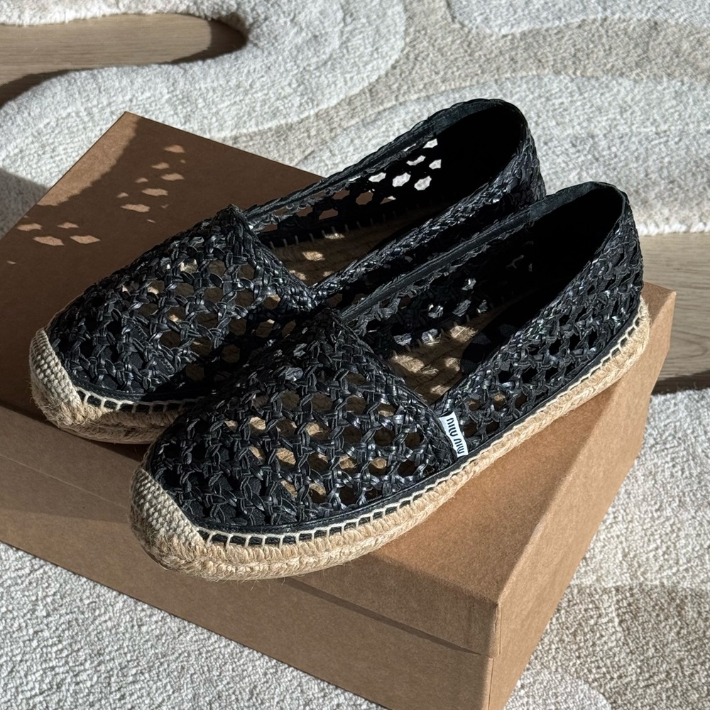 Miu Miu
Leather espadrilles